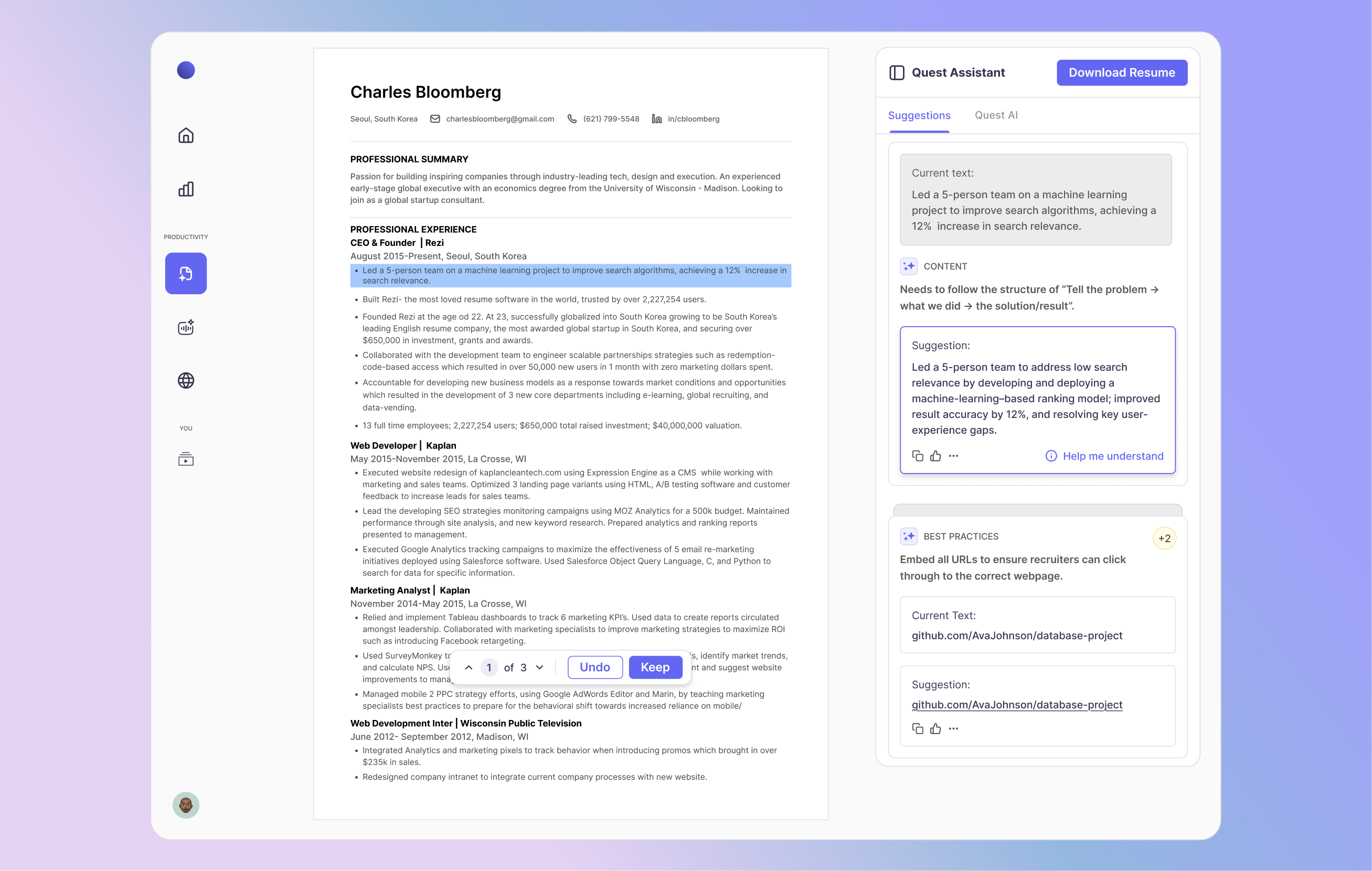 Guidance with explanations